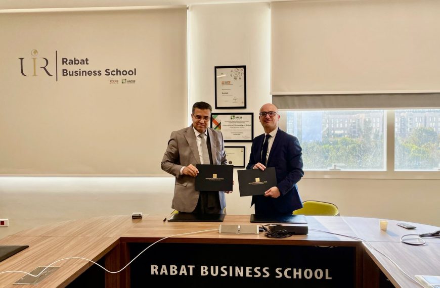 Signature d’une convention de partenariat entre l’AMACO et Rabat Business School